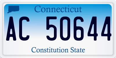 CT license plate AC50644