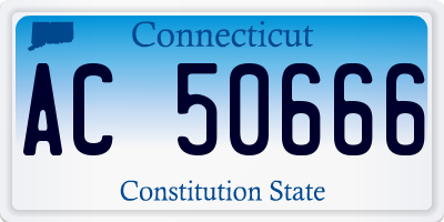 CT license plate AC50666