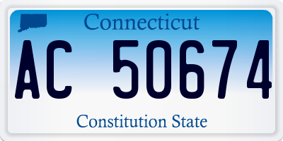 CT license plate AC50674