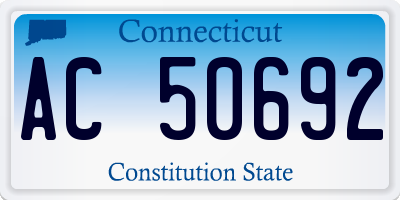 CT license plate AC50692