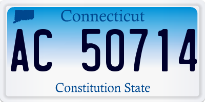 CT license plate AC50714