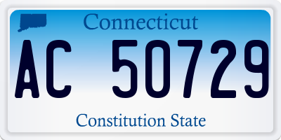 CT license plate AC50729