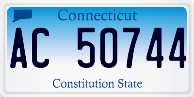 CT license plate AC50744