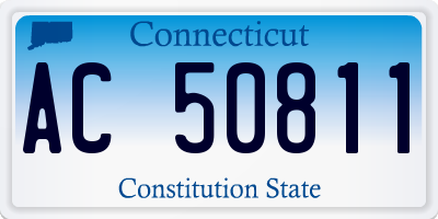 CT license plate AC50811