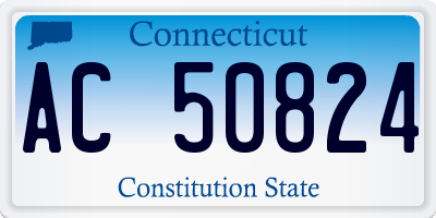 CT license plate AC50824