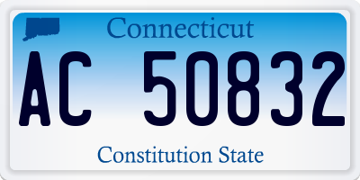 CT license plate AC50832