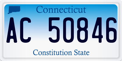 CT license plate AC50846