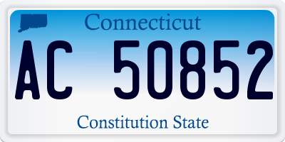 CT license plate AC50852