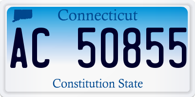 CT license plate AC50855