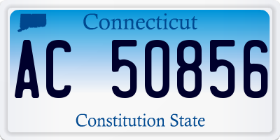 CT license plate AC50856
