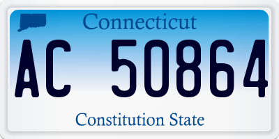 CT license plate AC50864