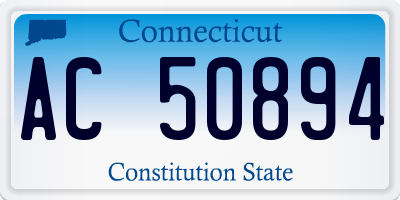 CT license plate AC50894