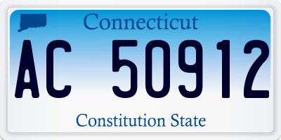 CT license plate AC50912