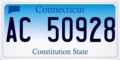 CT license plate AC50928