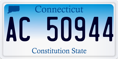 CT license plate AC50944