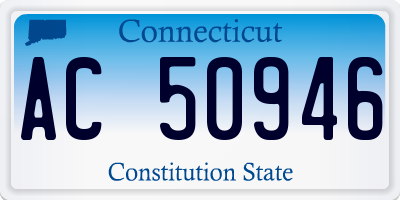 CT license plate AC50946