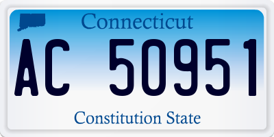 CT license plate AC50951