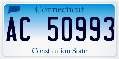 CT license plate AC50993
