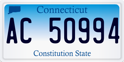 CT license plate AC50994