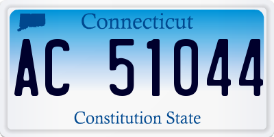 CT license plate AC51044