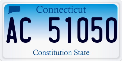 CT license plate AC51050