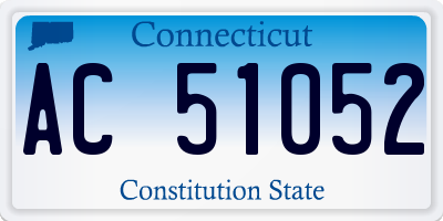 CT license plate AC51052