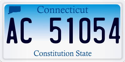 CT license plate AC51054
