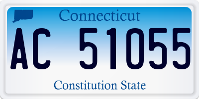 CT license plate AC51055