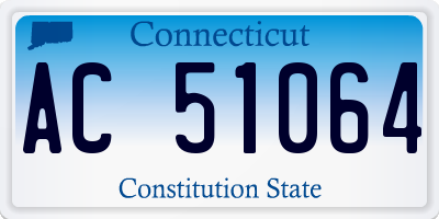 CT license plate AC51064