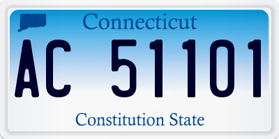 CT license plate AC51101