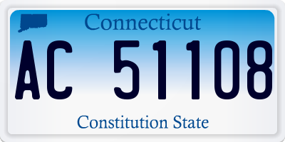 CT license plate AC51108