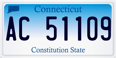 CT license plate AC51109