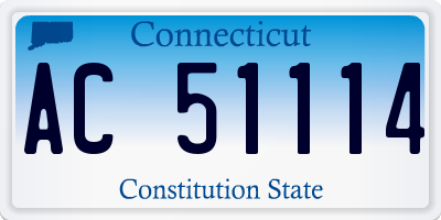 CT license plate AC51114