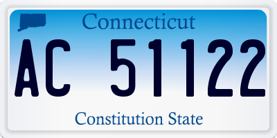 CT license plate AC51122
