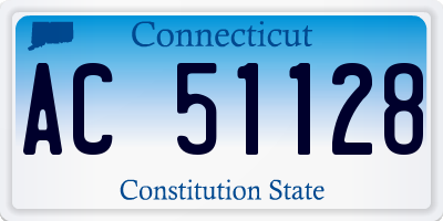 CT license plate AC51128