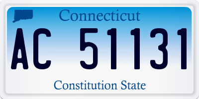 CT license plate AC51131