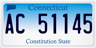 CT license plate AC51145