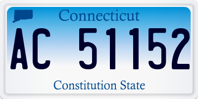CT license plate AC51152