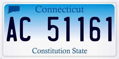 CT license plate AC51161