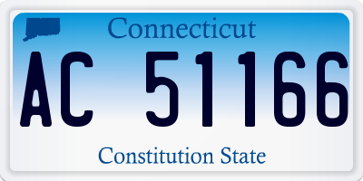 CT license plate AC51166