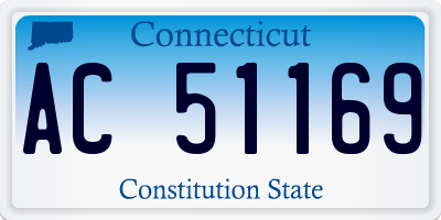 CT license plate AC51169