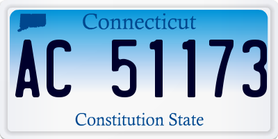 CT license plate AC51173