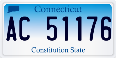 CT license plate AC51176