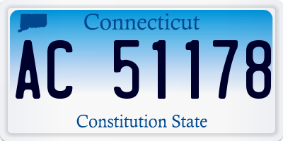 CT license plate AC51178