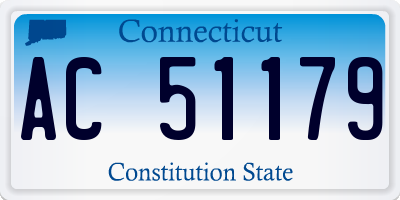 CT license plate AC51179