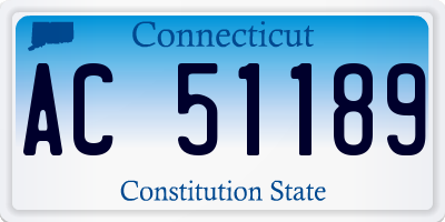 CT license plate AC51189
