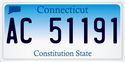 CT license plate AC51191