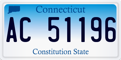 CT license plate AC51196