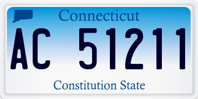 CT license plate AC51211