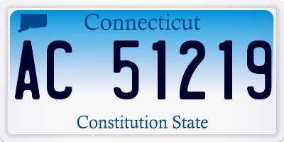 CT license plate AC51219